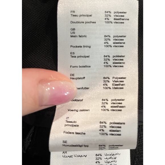 Maje Black Parc Wide Leg Crepe Trousers Women's Pants Size 36 - Picture 3 of 6